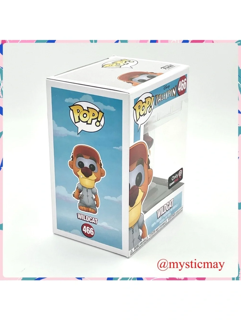 2018 Funko POP Disney TALESPIN 466 WILDCAT the Mechanic Vinyl Figure w Box
